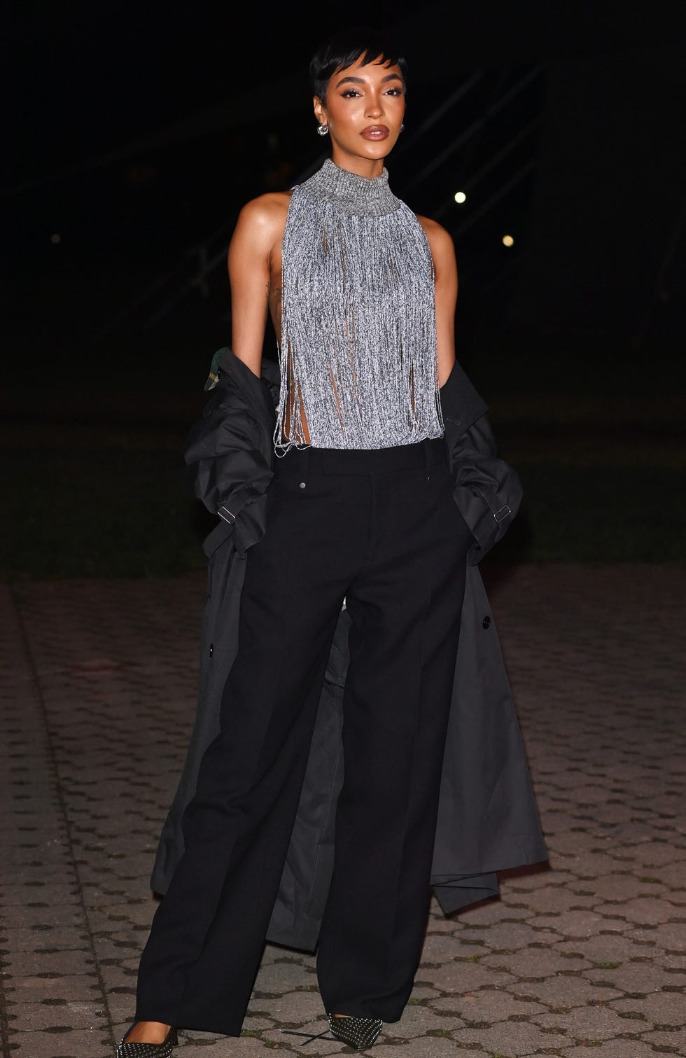 london, england february 19 jourdan dunn attends the burberry winter 2024 show during london fashion week on february 19, 2024 in london, england photo by dave benettgetty images for burberry