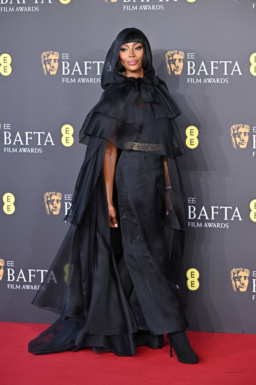 london, england february 18 naomi campbell attends the 2024 ee bafta film awards at the royal festival hall on february 18, 2024 in london, england photo by stephane cardinale corbiscorbis via getty images