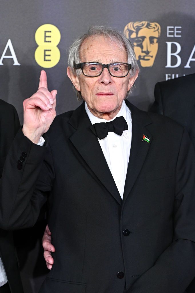 london, england february 18 ken loach attends the 2024 ee bafta film awards at the royal festival hall on february 18, 2024 in london, england photo by stephane cardinale corbiscorbis via getty images