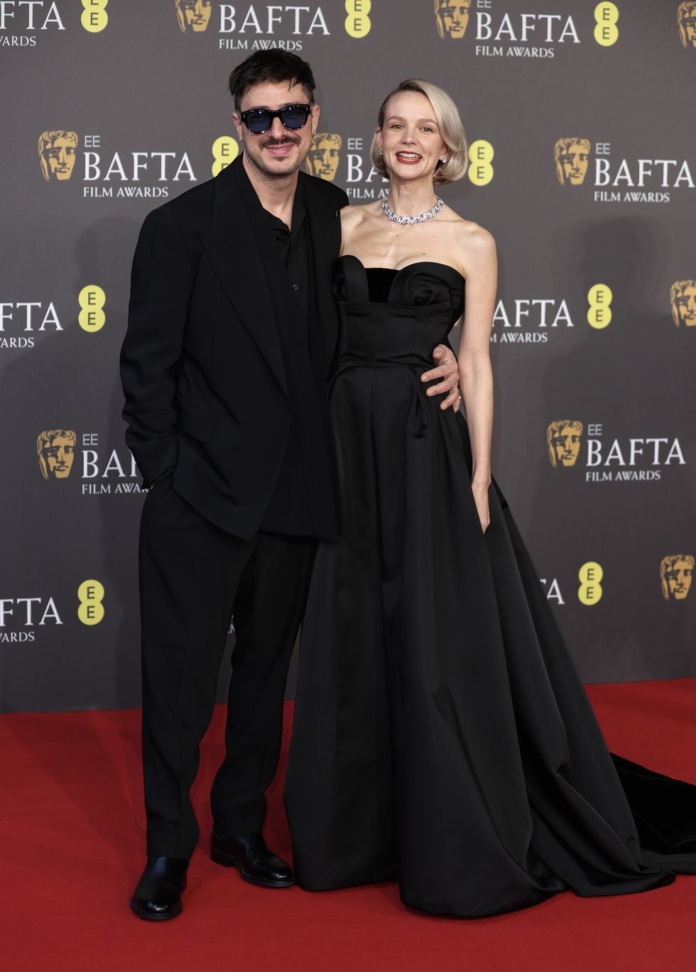 london, england february 18 marcus mumford and carey mulligan attend the 2024 ee bafta film awards at the royal festival hall on february 18, 2024 in london, england photo by mike marslandwireimage