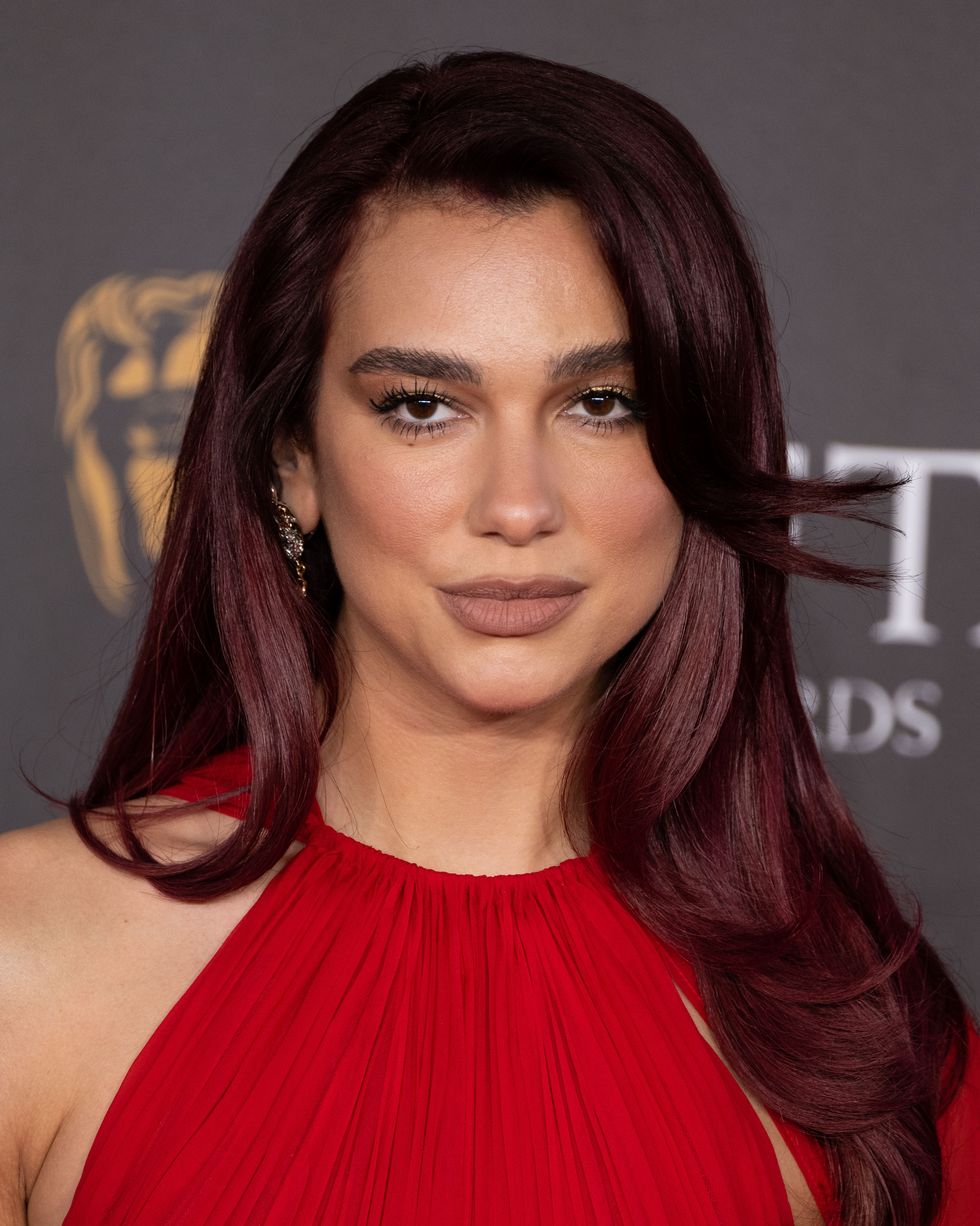london, england february 18 dua lipa attends the 2024 ee bafta film awards at the royal festival hall on february 18, 2024 in london, england photo by jeff spicergetty images