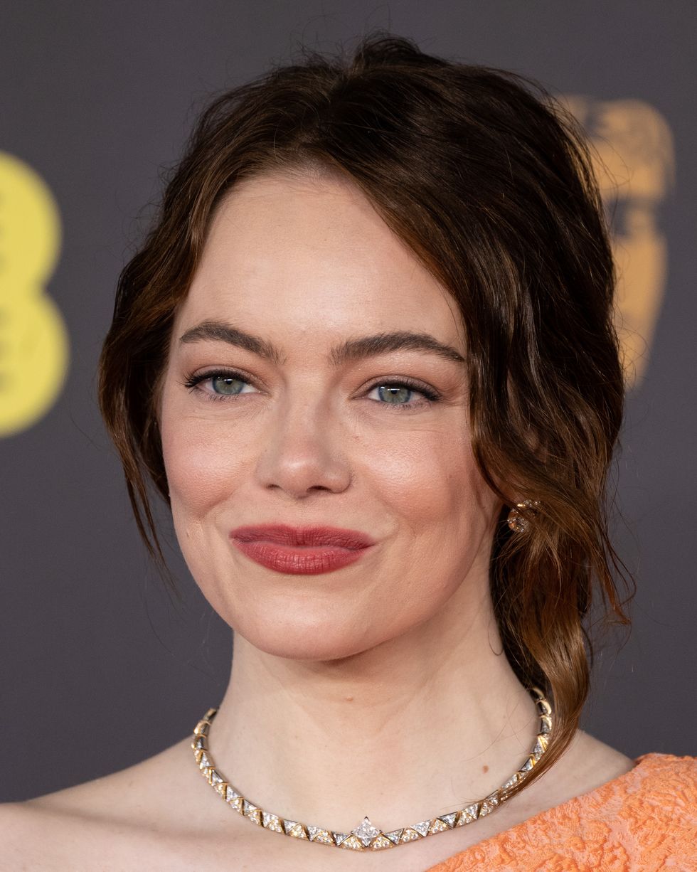 london, england february 18 emma stone attends the 2024 ee bafta film awards at the royal festival hall on february 18, 2024 in london, england photo by jeff spicergetty images