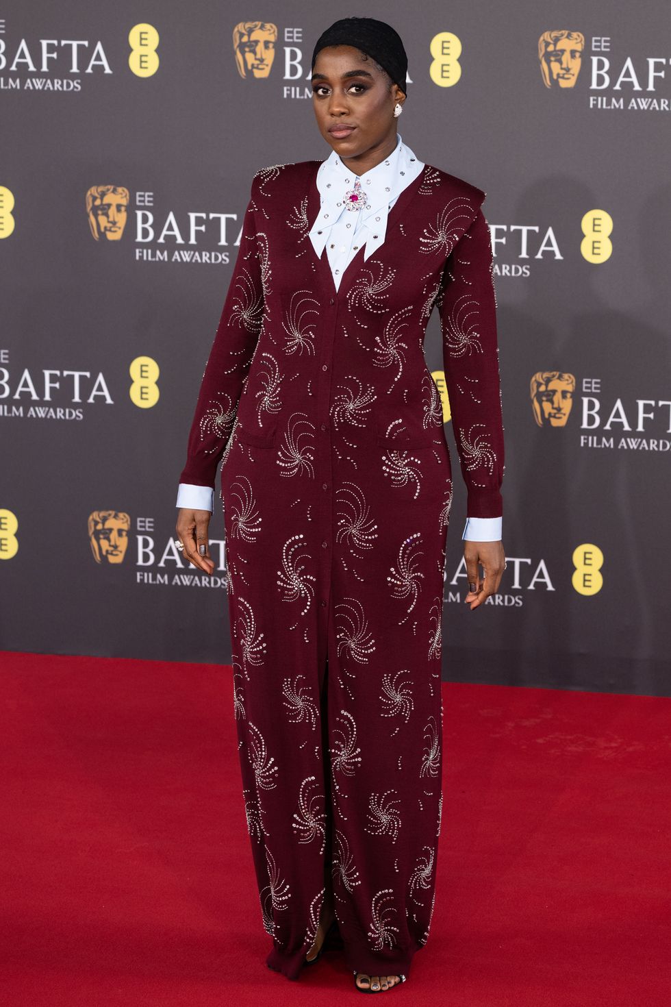 london, england february 18 lashana lynch attends the 2024 ee bafta film awards at the royal festival hall on february 18, 2024 in london, england photo by jeff spicergetty images
