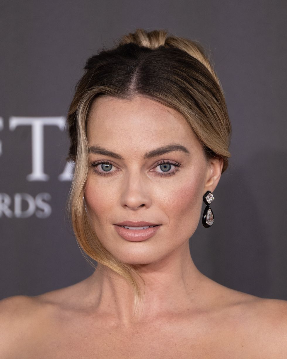 london, england february 18 margot robbie attends the 2024 ee bafta film awards at the royal festival hall on february 18, 2024 in london, england photo by jeff spicergetty images