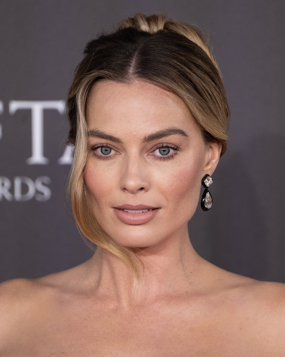 london, england february 18 margot robbie attends the 2024 ee bafta film awards at the royal festival hall on february 18, 2024 in london, england photo by jeff spicergetty images