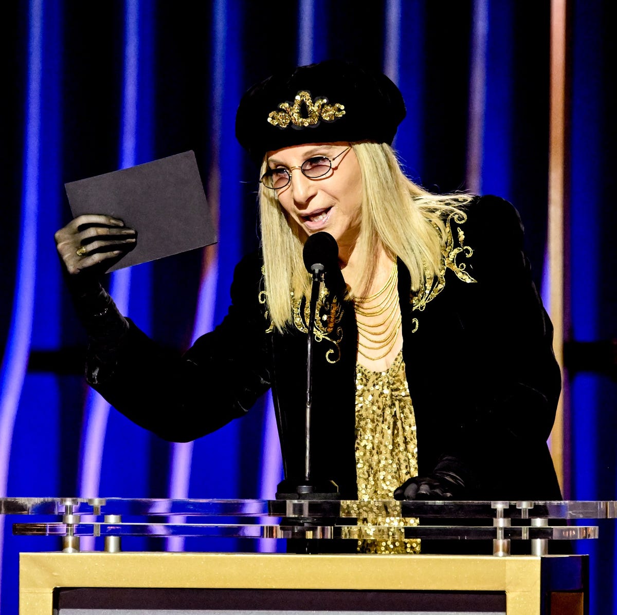 barbra streisand wins the lifetime achievement award at the 30th annual screen actors guild awards held at the shrine auditorium and expo hall on february 24, 2024 in los angeles, california photo by michael bucknervariety via getty images