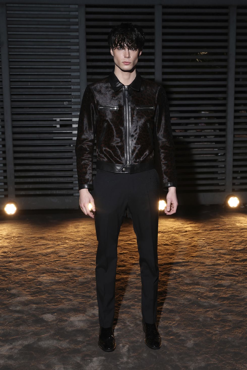milan, italy february 22 nils kuesel is seen arriving at the tom ford fashion show during the milan fashion week womenswear fallwinter 2024 2025 on february 22, 2024 in milan, italy photo by victor boykogetty images