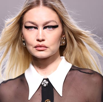 milan, italy february 23 gigi hadid walks the runway at the versace fashion show during the milan fashion week womenswear fallwinter 2024 2025 on february 23, 2024 in milan, italy photo by daniele venturelligetty images