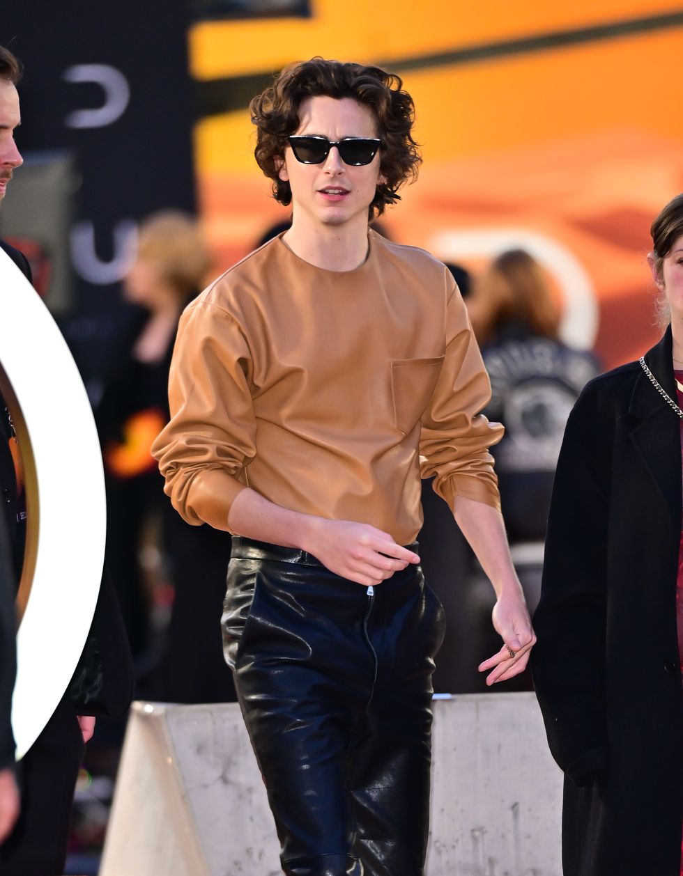 timothee chalamet in new york city on february 25, 2024