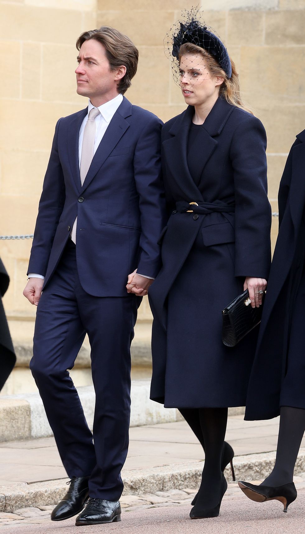 windsor, england february 27 princess beatrice and edoardo mapelli mozzi arrive for the thanksgiving service for king constantine of the hellenes at st georges chapel on february 27, 2024 in windsor, england constantine ii, head of the royal house of greece, reigned as the last king of the hellenes from 6 march 1964 to 1 june 1973, and died in athens at the age of 82 photo by chris jacksongetty images