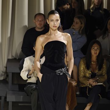 paris, france february 29 editorial use only for non editorial use please seek approval from fashion house a model walks the runway during the schiaparelli womenswear fallwinter 2024 2025 show as part of paris fashion week on february 29, 2024 in paris, france photo by estropgetty images