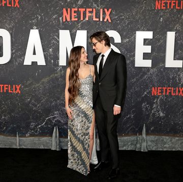 new york, new york march 01 l r millie bobby brown and jake bongiovi attend the damsel world premiere at the plaza on march 01, 2024 in new york city photo by dimitrios kambourisgetty images for netflix