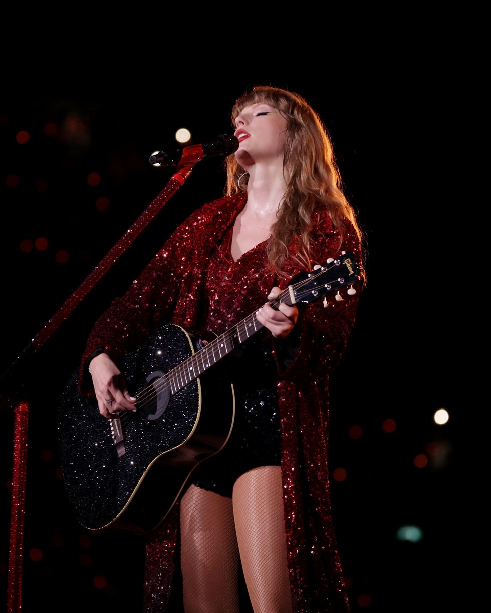 taylor swift during her eras tour in singapore