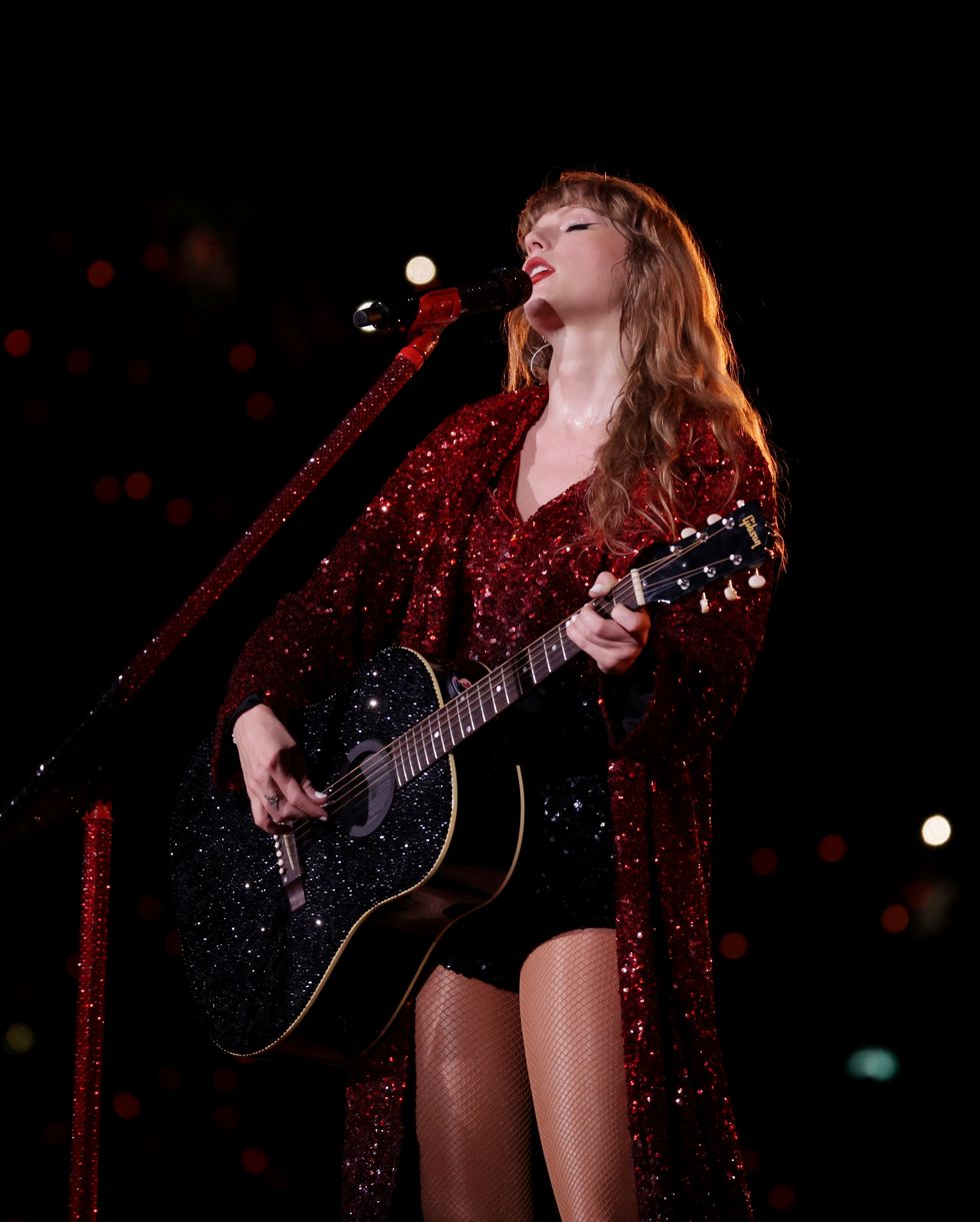 taylor swift during her eras tour in singapore