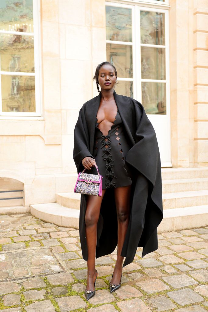 paris, france march 03 adut akech attends the valentino womenswear fallwinter 2024 2025 show as part of paris fashion week on march 03, 2024 in paris, france photo by jacopo raulegetty images