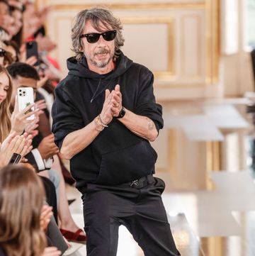 paris, france march 03 fashion designer pier paolo piccioli walks the runway during the valentino ready to wear fallwinter 2024 2025 fashion show as part of the paris fashion week on march 3, 2024 in paris, france photo by victor virgilegamma rapho via getty images