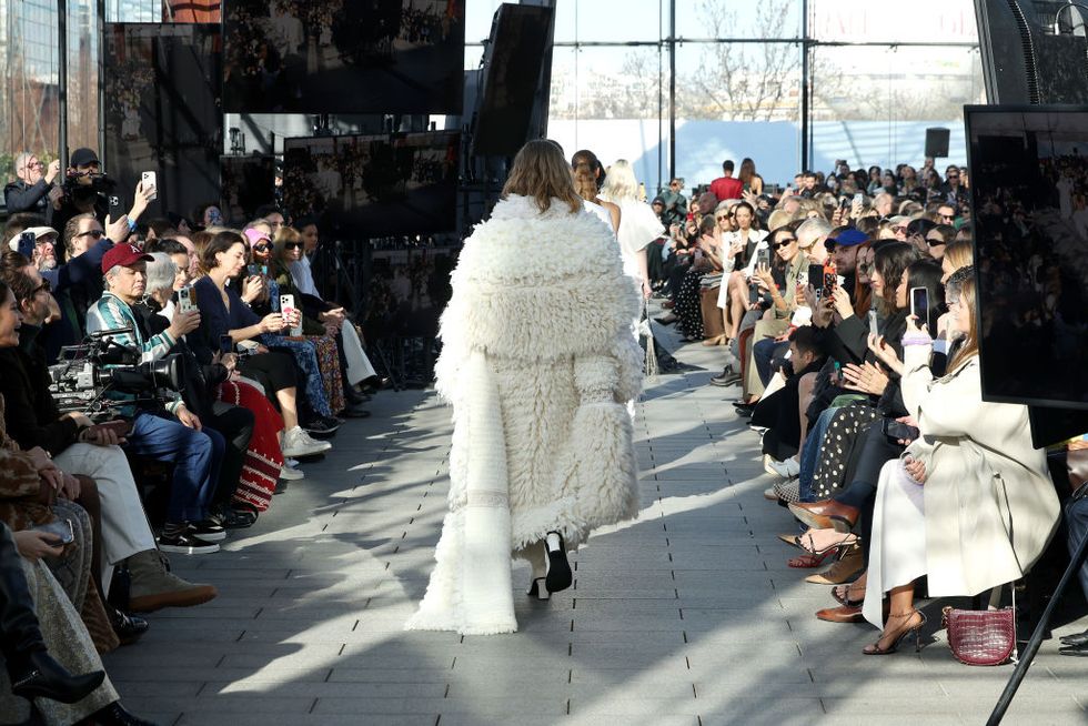 paris, france march 04 editorial use only for non editorial use please seek approval from fashion house models walk the runway during the stella mccartney womenswear fallwinter 2024 2025 show as part of paris fashion week on march 04, 2024 in paris, france photo by pascal le segretaingetty images
