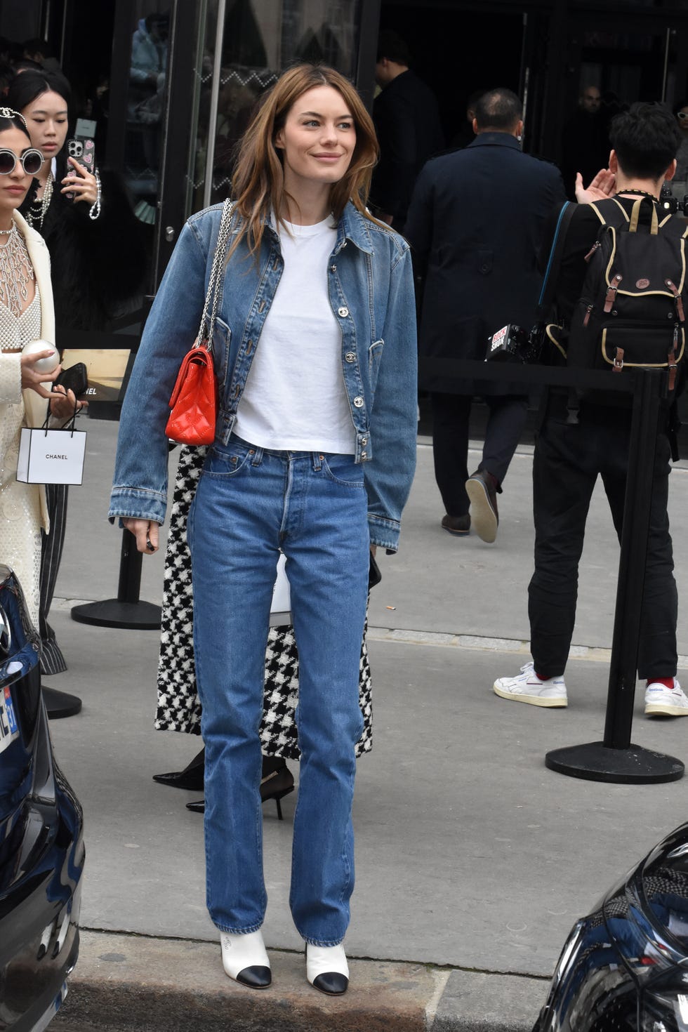 paris, france march 05 camille rowe attends the chanel womenswear fallwinter 2024 2025 show as part of paris fashion week on march 05, 2024 in paris, france photo by foc kanwireimage