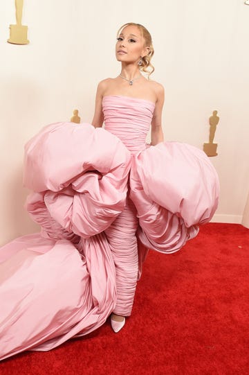 ariana grande at the 96th annual oscars held at ovation hollywood on march 10, 2024 in los angeles, california photo by gregg deguirewwd via getty images