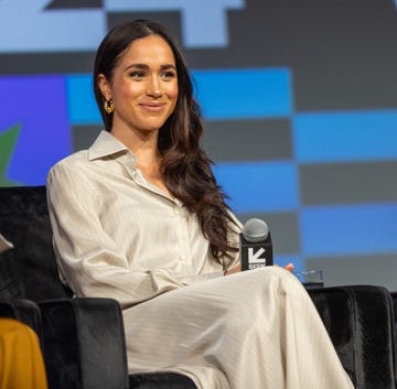 austin, texas march 08 meghan, duchess of sussex, speaks onstage during the keynote breaking barriers, shaping narratives how women lead on and off the screen during the sxsw 2024 conference and festivals at austin convention center on march 08, 2024 in austin, texas photo by mat haywardfilmmagic