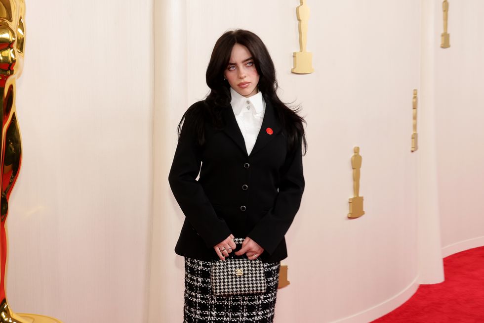 hollywood, california march 10 billie eilish attends the 96th annual academy awards on march 10, 2024 in hollywood, california photo by arturo holmesgetty images