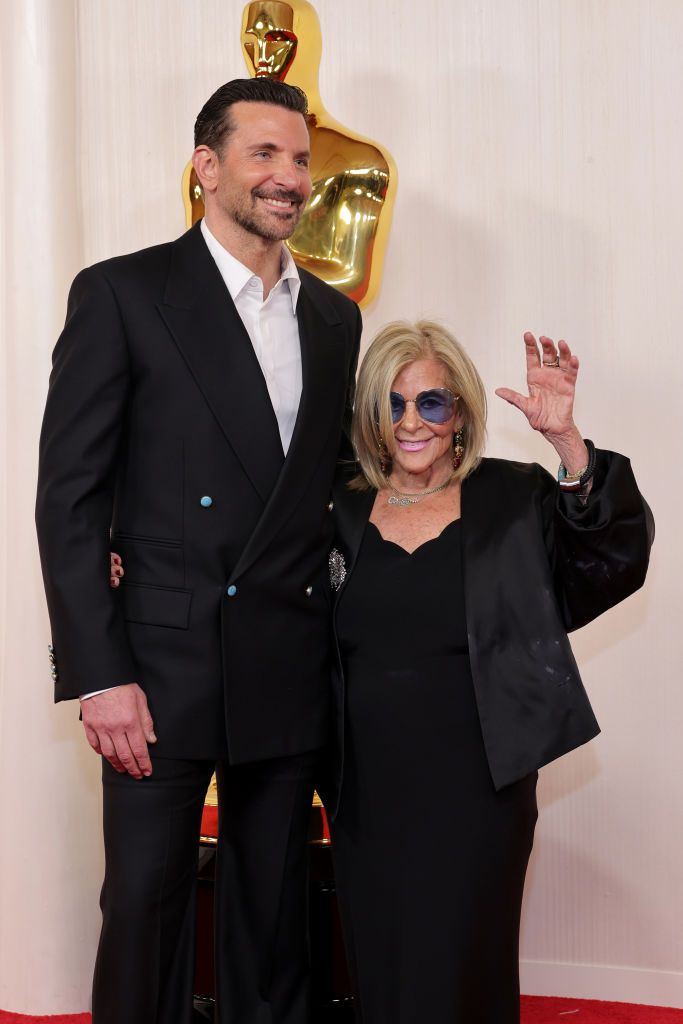 hollywood, california march 10 l r bradley cooper and gloria campano attend the 96th annual academy awards on march 10, 2024 in hollywood, california photo by aliah andersongetty images