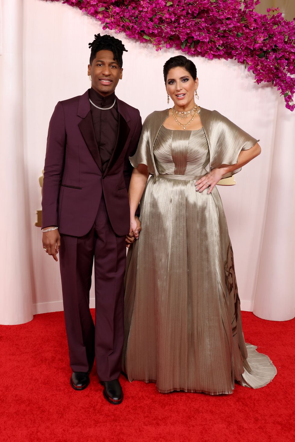 hollywood, california march 10 l r jon batiste and suleika jaouad attend the 96th annual academy awards on march 10, 2024 in hollywood, california photo by john shearerwireimage