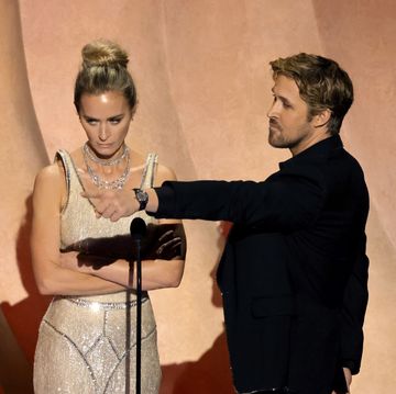 hollywood, california march 10 l r emily blunt and ryan gosling speak onstage during the 96th annual academy awards at dolby theatre on march 10, 2024 in hollywood, california photo by kevin wintergetty images