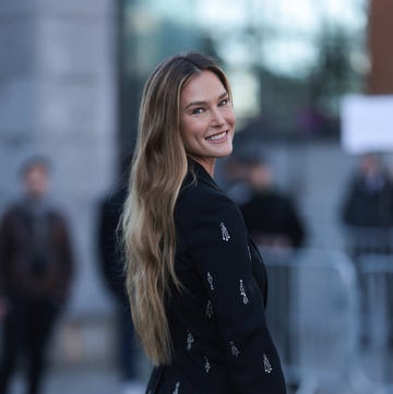 paris, france march 04: bar rafaeli seen wearing a black crystal decorated suit, black stella mccartney bag, matching black pants and silver earrings outside stella mccartney show, during the womenswear fall/winter 2024/2025 as part of paris fashion week on march 04, 2024 in paris, france. (photo by jeremy moeller/getty images) paris, france march 04: bar rafaeli seen wearing a black crystal decorated suit, black stella mccartney bag, matching black pants and silver earrings outside stella mccartney show, during the womenswear fall/winter 2024/2025 as part of paris fashion week on march 04, 2024 in paris, france. (photo by jeremy moeller/getty images)