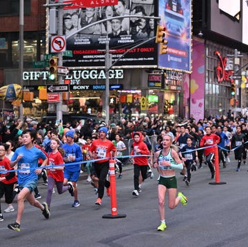 new york, new york march 17 the 2024 united airlines nyc half marathon is held in new york city the course starts in brooklyn and ends in central park in manhattan photo by roy rochlinnew york road runners via getty images