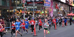 new york, new york march 17 the 2024 united airlines nyc half marathon is held in new york city the course starts in brooklyn and ends in central park in manhattan photo by roy rochlinnew york road runners via getty images