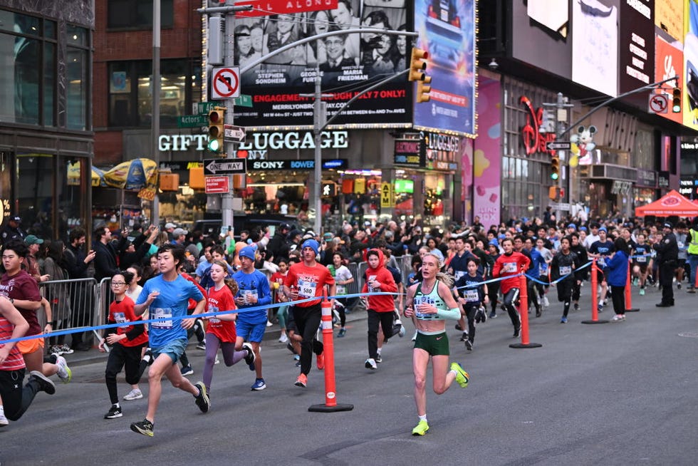 new york, new york march 17 the 2024 united airlines nyc half marathon is held in new york city the course starts in brooklyn and ends in central park in manhattan photo by roy rochlinnew york road runners via getty images