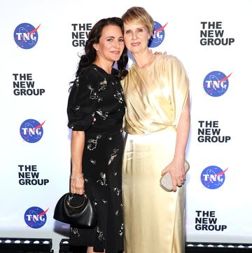 new york, new york march 18 l r kristin davis and cynthia nixon attend the new groups 2024 gala at the edison ballroom on march 18, 2024 in new york city photo by dia dipasupilgetty images