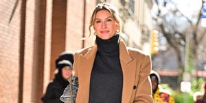 new york, new york march 21 gisele bundchen arrives to abcs the view on the upper west side on march 21, 2024 in new york city photo by james devaneygc images