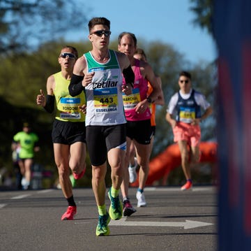 milan, italy march 24 runners take part in the stramilano 2024 half marathon race on march 24, 2024 in milan, italy photo by francesco scaccianocegetty images