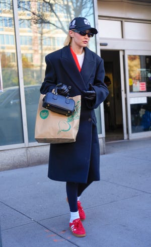 new york, new york march 24 gigi hadid is seen shopping at whole foods on march 24, 2024 in new york city photo by gothamgc images