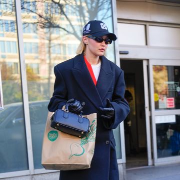 new york, new york march 24 gigi hadid is seen shopping at whole foods on march 24, 2024 in new york city photo by gothamgc images