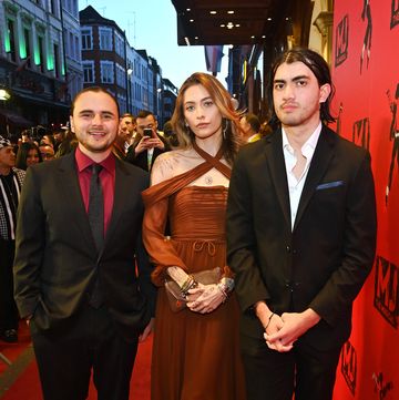 london, england march 27 l to r prince jackson, paris jackson and bigi jackson aka blanket jackson attend the press night performance of mj the musical at the prince edward theatre on march 27, 2024 in london, england photo by alan chapmandave benettgetty images