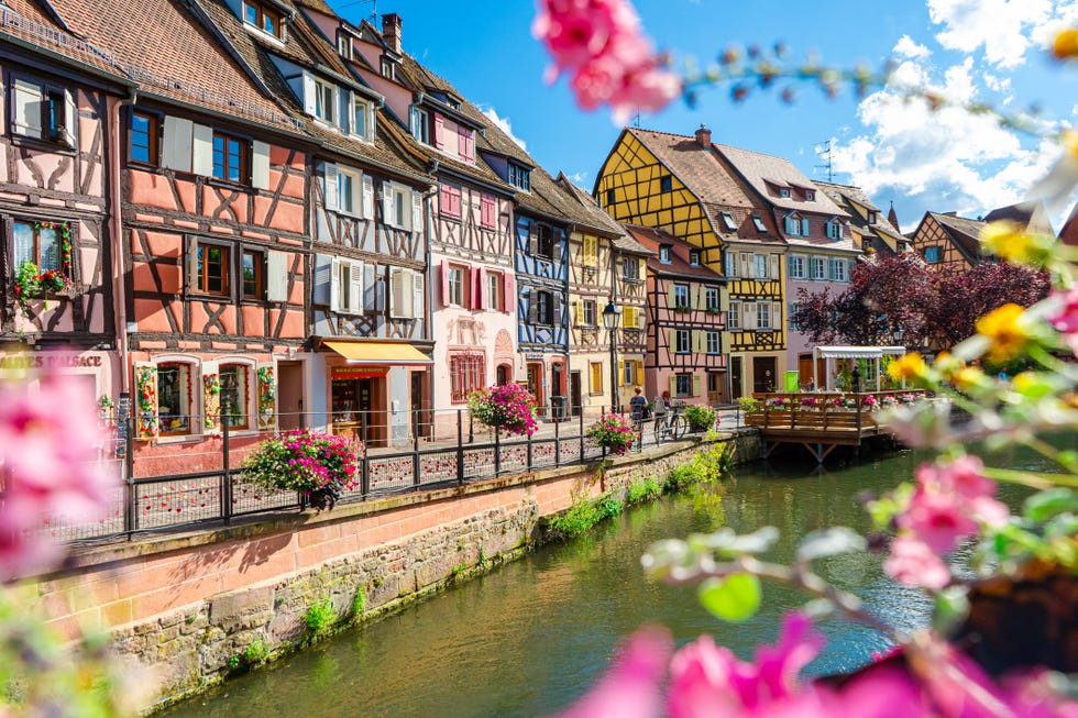 picturesque view of petite venise, colmar, alsace