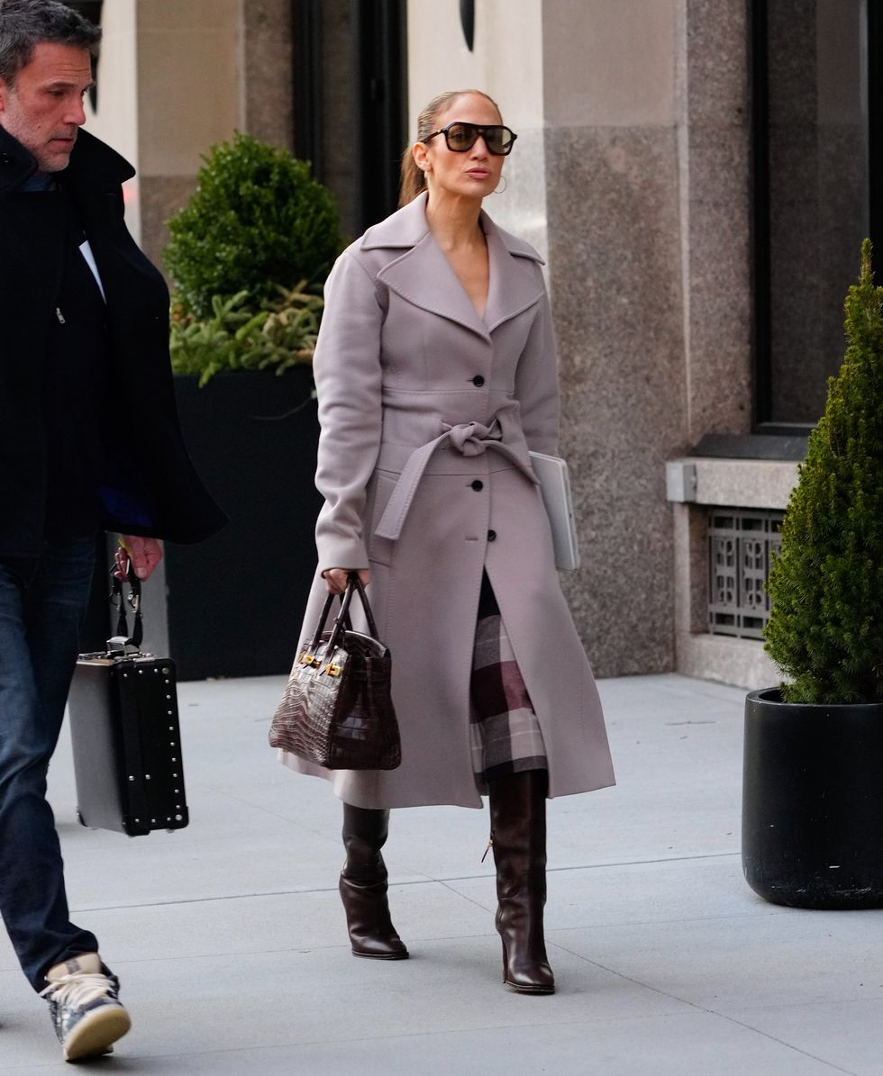 new york, new york march 29 ben affleck and jennifer lopez are seen on march 29, 2024 in new york city photo by gothamgc images