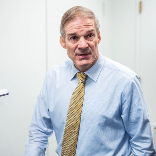 united states april 10 rep jim jordan, r ohio, arrives for a house republican conference meeting in the us capitol on wednesday, april 10, 2024 tom williamscq roll call, inc via getty images