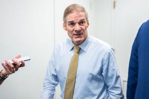 united states april 10 rep jim jordan, r ohio, arrives for a house republican conference meeting in the us capitol on wednesday, april 10, 2024 tom williamscq roll call, inc via getty images