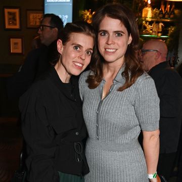 london, england april 11 princess beatrice of york and princess eugenie of york attend the ellie goulding x served private party at royal albert hall on april 11, 2024 in london, england photo by dave benettgetty images for served