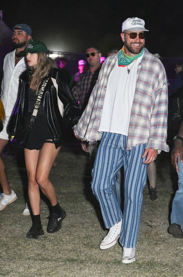 taylor swift and travis kelce at neon carnival held during the coachella music and arts festival on april 13, 2024 in thermal, california photo by gilbert floreswwd via getty images