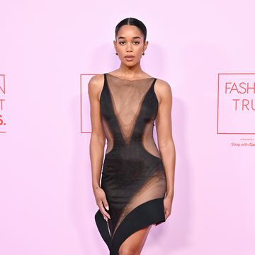 beverly hills, california april 09 laura harrier attends the fashion trust us awards 2024 on april 09, 2024 in beverly hills, california photo by axellebauer griffinfilmmagic