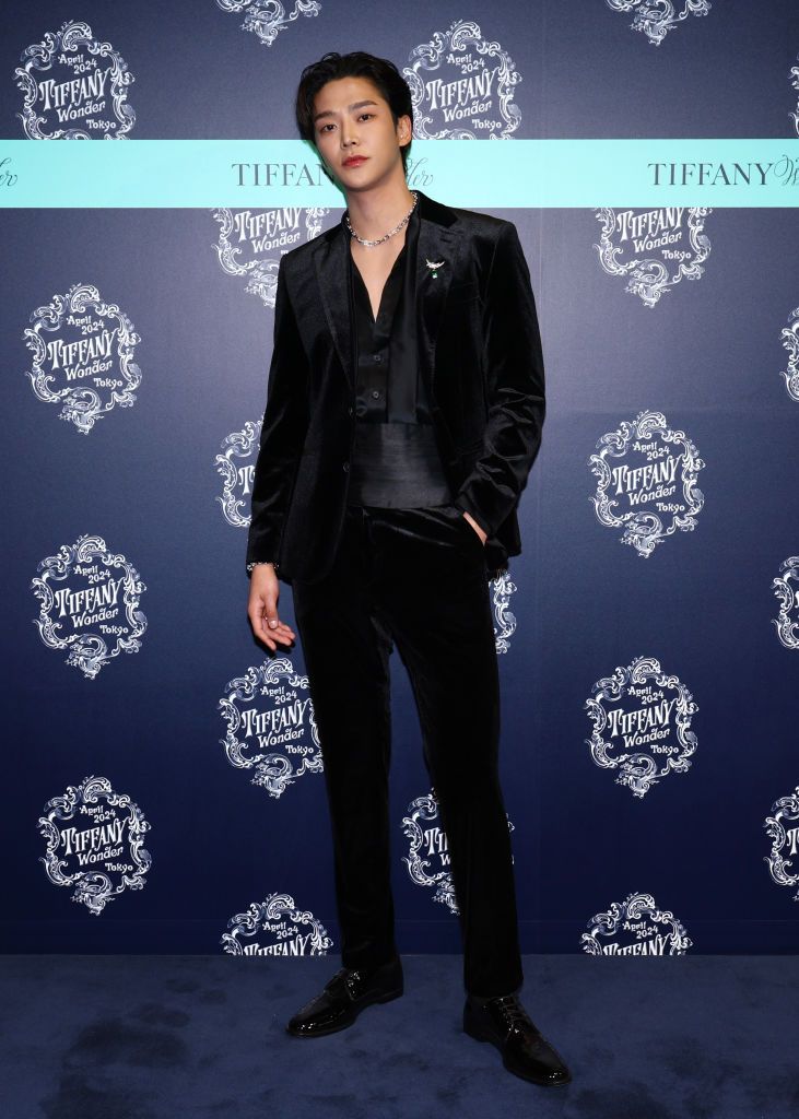 tokyo, japan april 11 rowoon attends tiffany  cos opening celebration for the houses tiffany wonder exhibition at the tokyo node gallery on april 11, 2024 in tokyo, japan photo by graham denholmgetty images for tiffany  co