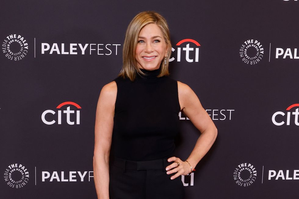 hollywood, california april 12 jennifer aniston attends a screening of the morning show at paleyfest la 2024 at dolby theatre on april 12, 2024 in hollywood, california photo by taylor hillgetty images