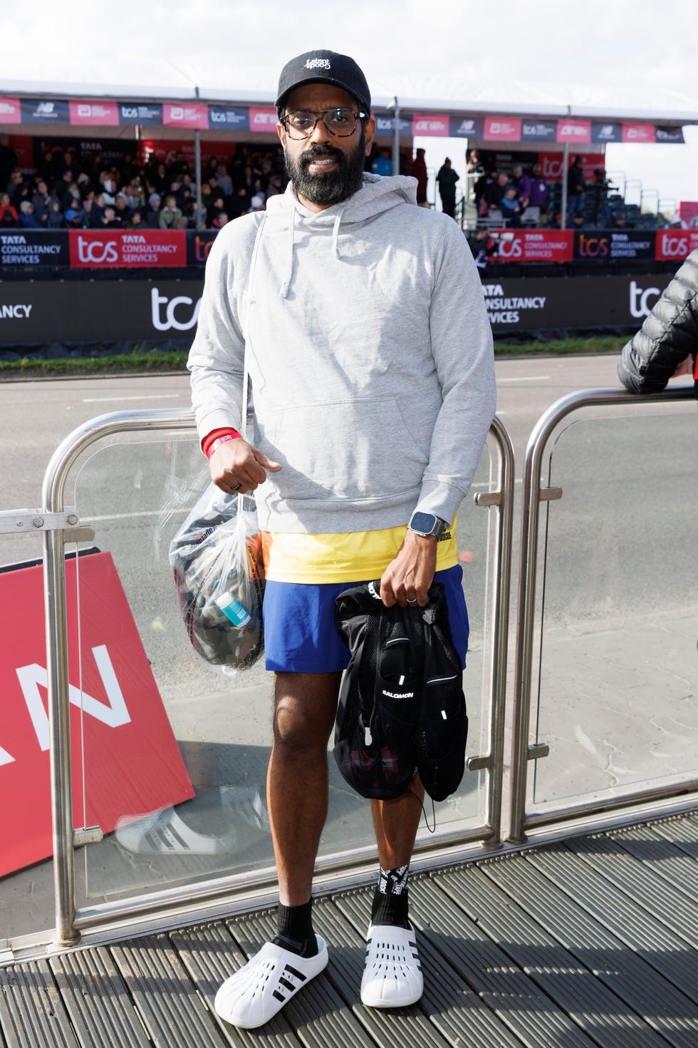 2024 London Marathon - Celebrity Runners london, england april 21: romesh ranganathan photographed ahead of the start of the 2024 tcs london marathon on april 21, 2024 in london, england. (photo by john phillips/getty images)