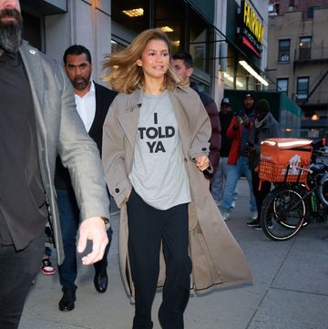 new york, new york april 22 zendaya is seen on april 22, 2024 in new york city photo by gothamgc images