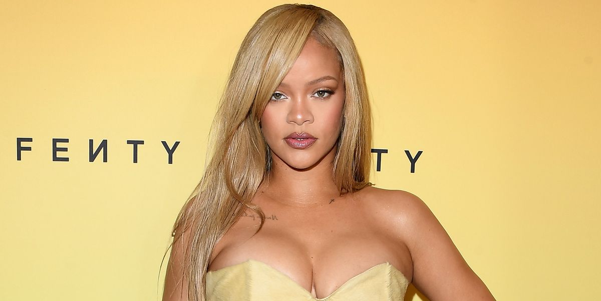 Rihanna Embraces Her Wild Side in a Golden Pony-Hair Gown